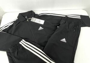 新品■アディダス adidas キッズ ジャージ セットアップ 140 ブラック ホワイトライン GT6967 