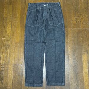 付属品完備 裾上げ無し23 TENDERLOIN DENIM TROUSERS BLACK テンダー テンダーロイン デニム パンツ トラウザー ブラック L