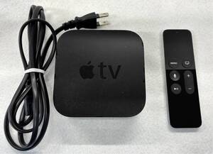 Apple TV アップル 第4世代 A1625 リモコン付 初期化済 通電確認済 中古 現状品 付属品画像の通り