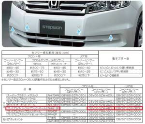 ■ステップワゴン スパーダ(RK)純正 コーナーセンサー FRセットB