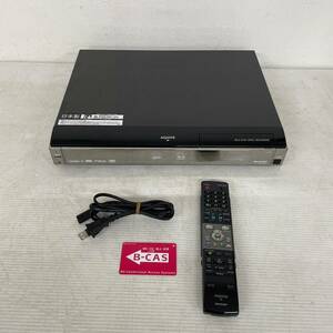 【SHARP】 シャープ AQUOS ブルーレイディスプレイレコーダー BD-HDW65 2008年製 J0344