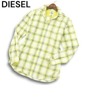 DIESEL ディーゼル 通年 長袖 スリム★ チェック シャツ Sz.M　メンズ　A4T09074_8#C