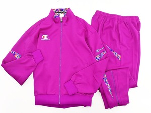 Champion チャンピオン 90s ビンテージ ジャージ上下 セットアップ size上O下L/紫 ◇■ ☆ ejc5 レディース