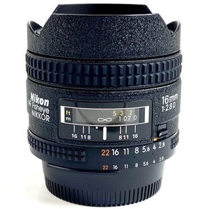 ニコン Nikon AF Fisheye-NIKKOR 16mm F2.8D 一眼カメラ用レンズ（オートフォーカス） 【中古】