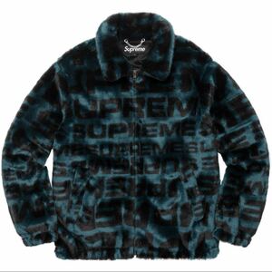 正規品 XL Supreme Faux Fur Repeater Bomber Jacket シュプリーム ファー ジャケット ボンバー リピーター 18ss 2018ss Teal 平野紫耀着