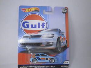 ◎ホットウィール　 フォルクスワーゲン ゴルフ ガルフ　HOTWHEELS Gulf VOLKSWAGEN GOLF MK7　ゆうパケットプラス発送限定 