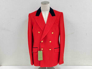 【タグ付き】 GUCCI グッチ Red Chevron blazer レッド シェブロン ブレザー テーラードジャケット 721146 2023 サイズ50