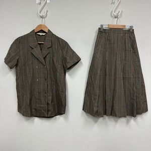 Burberry バーバリー セットアップ 半袖シャツ スカート レディース チェック柄 春夏 a725