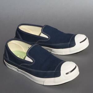 美品!! US 8 / 26,5cm 限定 CONVERSE ADDICT ジャックパーセル NAVY 紺 スリッポン 