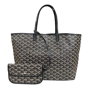 ゴヤール サンルイPM トートバッグ PVC ブラック ユニセックス GOYARD 中古