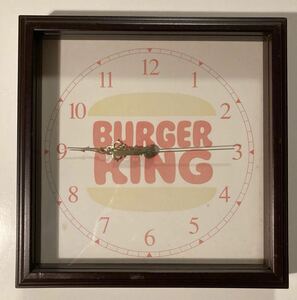 ビンテージ バーガーキング BURGER KING 壁掛け時計 看板 検 マクドナルド ウェンディーズ カールスジュニア アメリカ USA