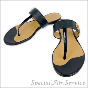 TORY BURCH トリーバーチ レディースサンダル KIRA THONG SANDAL PERFECT BLACK ブラック サイズ：7（約 24cm）55263 004★ワケアリ