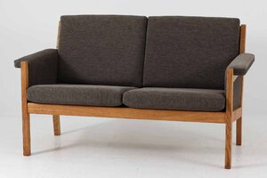 Hans J.Wegner(ハンス・J・ウェグナー)　GE50　ラブソファ/2人掛けソファ　オーク材　GETAMA/ゲタマ