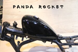 大容量コック　SR400　500　チョッパー　スポーツスタータンク　黒塗装済み　キャップ付き