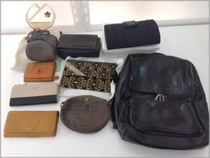 ★着物10★ 1円 FURLA/johann becker/マリオ・ヴァレンティノ/他 バッグ 財布など 大量 まとめ 9点 セット ブランド品 [同梱可] ☆☆☆☆