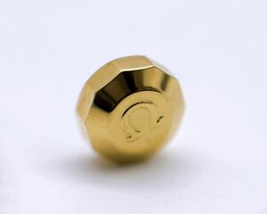 オメガ OMEGA 純正リューズ 5.09mm 部品 Ωパーツ パイパン PiePan コンステレーション Constellation GOLD GP ゴールド 金色■未使用