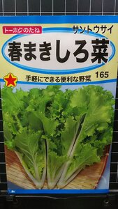 ３袋セット 春まき しろ菜 サントウサイ 山東菜 しろな 種 郵便は送料無料