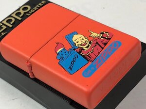 2001年製 Zippo Get a Zippo（オレンジマット）底面塗装★新品