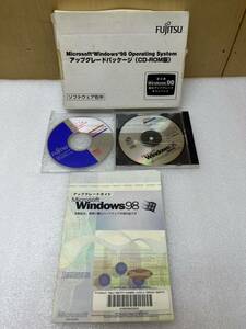 HY2990 Fujitsu FMVシリーズ　ドライバーズCD ／Microsoft Windows98 Upgrade CD (PC/AT互換機対応) ケース割れあり現状品　0719