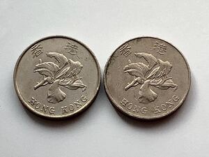 【希少品セール】香港 5ドル硬貨 1993年 2013年 各1枚 2枚まとめて