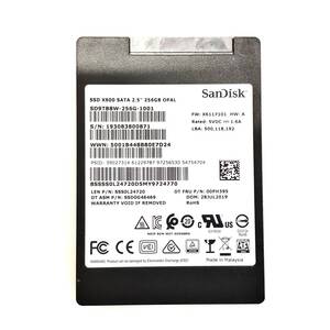 K61123179 SanDisk SATA 256GB 2.5インチ SSD 1点 使用時間：13224【中古動作品】