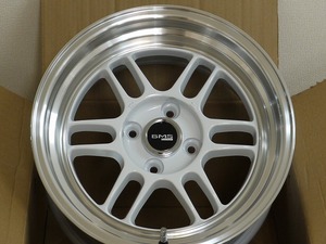 新品 15インチ 8.0J ＋20 4-100 ホワイト タイヤ付4本SET 195/55R15 トーヨー PROXES R1R シビック ロードスター (W2334)