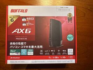 ★☆美品 BUFFALOバッファロー Wifi無線ルータ/ハイパワー/ WSR-5400AX6-MB WiFi6対応