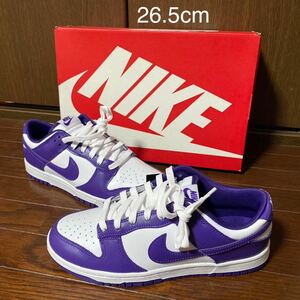 【26.5cm】NikeナイキDunk Lowナイキ ダンク ロー Nike Dunk Low コートパープル AF1 SHADOW ナイキNIKEエアフォース1