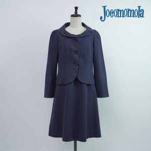 Jocomomola ホコモモラ シビラ ドット柄 セットアップ ジャケット 半袖ワンピース レディース 紺 ネイビー サイズ42*PC446