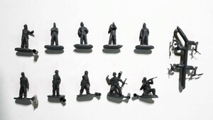 1/72 WW2 ドイツ軍 戦車兵 10体（5体は車外戦闘中）