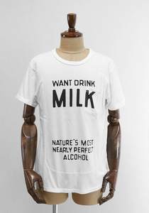 N.HOOLYWOOD ◆MILK Tee ポケットTシャツ 白 サイズ36 半袖 プリント ポケT ミスターハリウッド Nハリ ◆ZX20