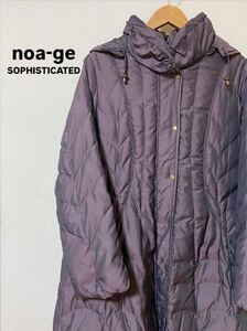 ★noa-ge★ノアジェ★ダウンコート★ジャケット★アウター★フード取り外し可能★L★