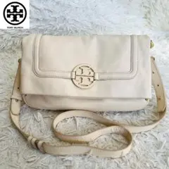 【良品】TORY BURCH ショルダーバッグ　クラッチ　アイボリー