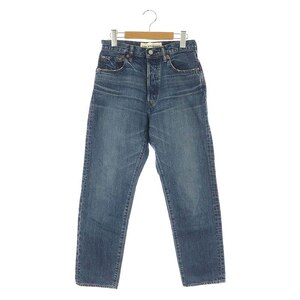 シンゾーン Shinzone THE SHINZONE GENERAL JEANS パンツ デニム ジーンズ テーパード ボタンフライ ダメージ加工 T0 青 レディース