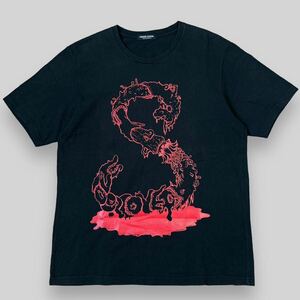 UNDERCOVER アンダーカバー スネイク 蛇 グラフィック 半袖 Tシャツ ブラック 黒 4 初期 黒タグ アーカイブ 裏原 JONIO 高橋盾 scab 期 giz