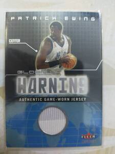 】Fleer 2002-03 Genuine】Patrick Ewing●Game-worn Jersey