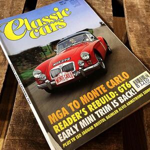 B1210　「CLASSIC CARS」クラシックカー　ヴィンテージ　英国車 バイク カスタム 古本　雑誌 旧車　当時物　ビンテージ　自動車