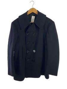 NAVAL CLOTHING FACTORY◆40s/US NAVY PEA COAT_ピーコート/ウール/NVY