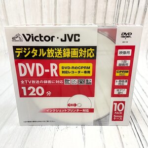 m002 D1(60) 未開封 Victor JVC ビクター DVD-R 120分 10パック ５mmケース インクジェットプリンター対応 VD-R120CP10