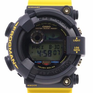 【美品】カシオ G-SHOCK フロッグマン 2023年イルクジモデル タフソーラー メンズ 腕時計 ブラック×イエロー GW-8200K-9JR【いおき質店】