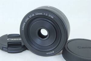 ★ほぼ新品★Canon キャノン EF-M 22mm F2 STM グラファイト♪