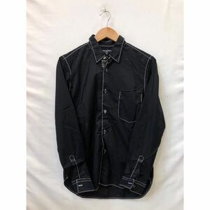 【COMME des GARCONS HOMME】ステッチシャツ コムデギャルソンオム Sサイズ BLK hh-b053 ts202405