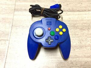 ☆美品☆ニンテンドー64 ホリパッドミニ64ブルー　N64☆