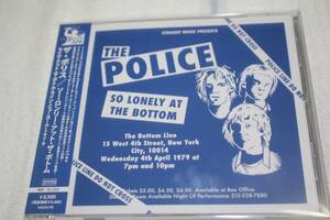 The Police (ポリス) ⑰ So Lonely At The Bottom - Live In New York 1979 ★ 帯付国内仕様直輸入盤 ★ 中古品