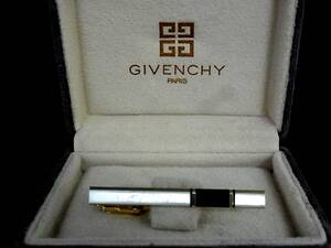 ★良品★№0095★ジバンシイ「ロゴ柄」【GIVENCHY】 【シルバー・ゴールド・ブラック】★タイピン・ネクタイピン★