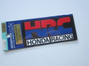 HONDA承認 HRC ホンダ・レーシング ラーダー バイク グッズ チーム 切文字 ステッカー/デカール 自動車 カー用品 整備 作業着 バイク S43