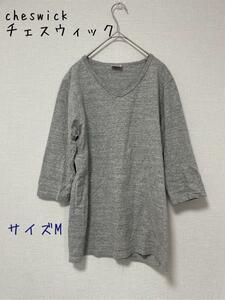 cheswick チェスウィック　5分袖　Vネック tシャツ M