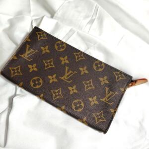 LOUIS VUITTON ルイヴィトン モノグラム バケットポーチ レディース レザー おしゃれ 革製品 オールシーズン 送料無料 ※内側劣化あり