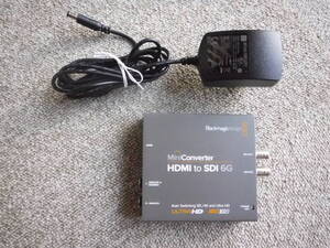 【中古】BlackmagicDesign Mini Converter HDMI to SDI 6G アダプタ付属 ◆ ブラックマジックデザイン コンバーター【通電確認済】