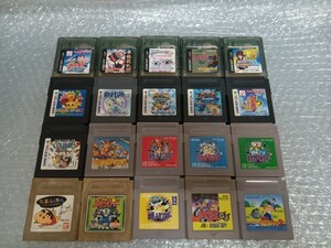 GB GBC ソフト　カセット　まとめ　20点　ゲームボーイ　ゲームボーイカラー　ポケモン　　 ポケットモンスター　など　ジャンク